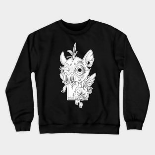 kosher flying pig.black & grey Crewneck Sweatshirt